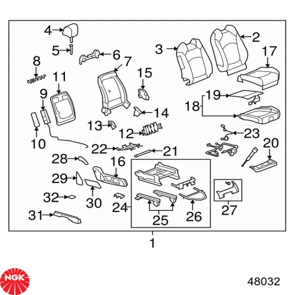 Купити 48032 NGK Котушка запалювання