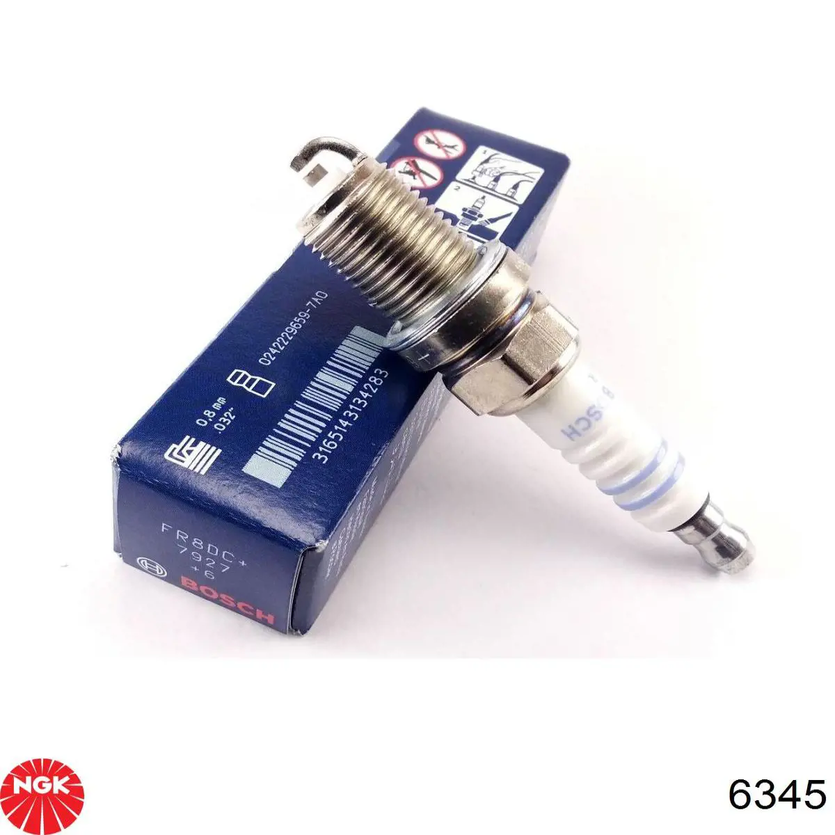 Свічки автомобільні NGK 6345 ціна, від 3.33 USD