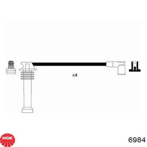 Дріт високовольтний NGK 6984