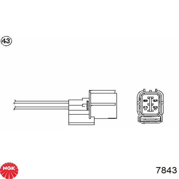 7843 NGK свіча запалювання