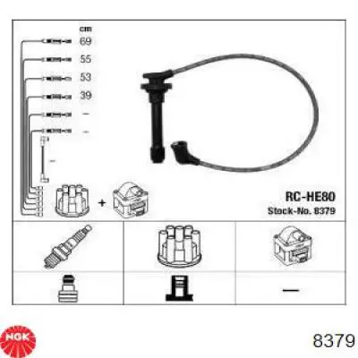 Дроти запалювання NGK 8379 ціна, від 31.40 USD