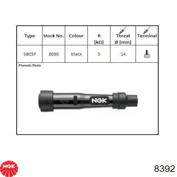  NGK 8392 ціна, від 11.75 USD
