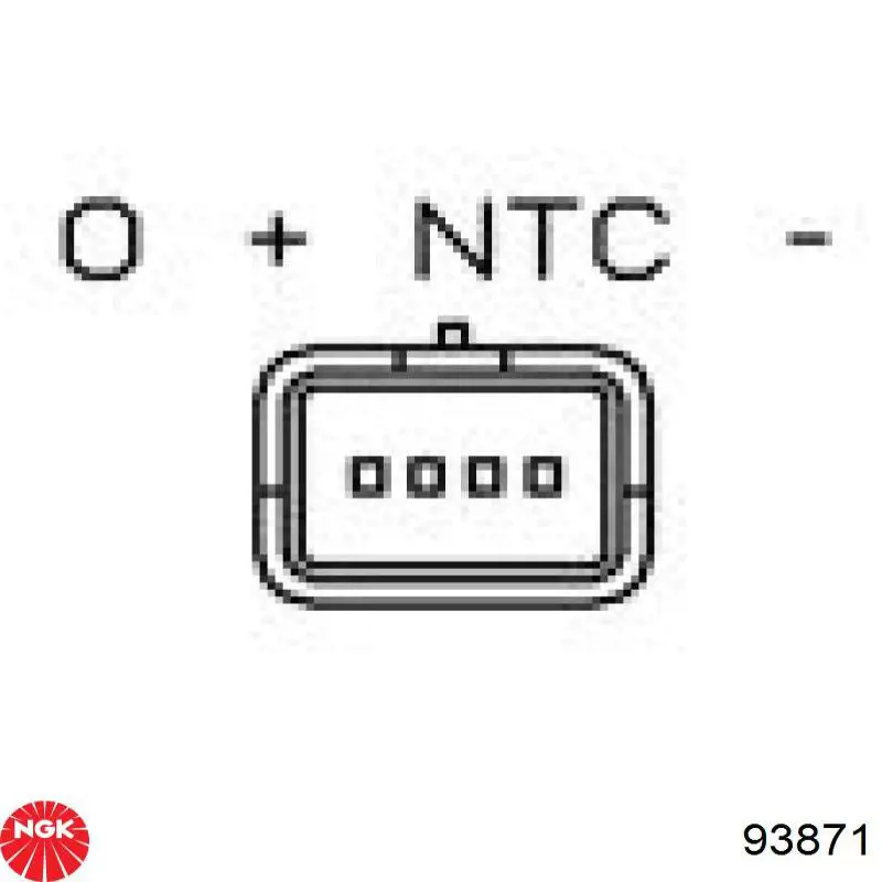 93871 NGK Датчик наддува