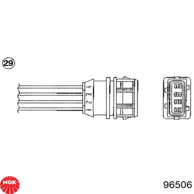 Лямбдазонд, датчик кисню до каталізатора Volvo S40 1 (VS) (Вольво S40)
