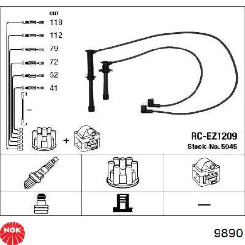 Високовольтні дроти 986356966 Bosch