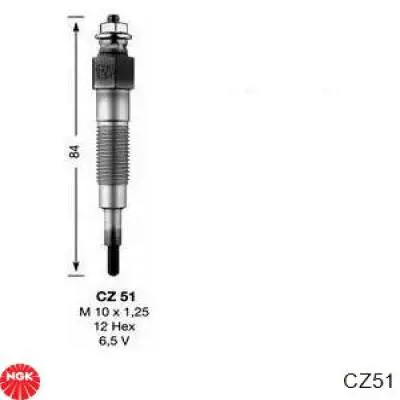 CZ51 NGK Свічки розжарювання