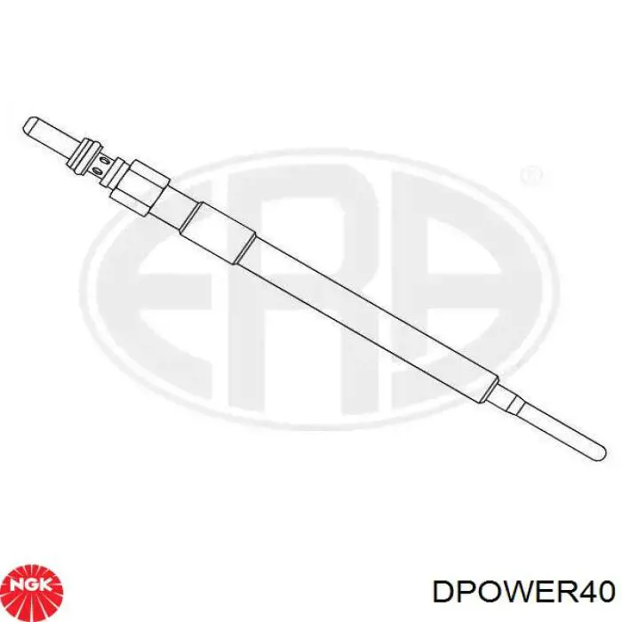 Свічка накалу DPOWER40 NGK