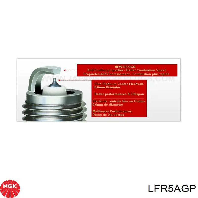Купити LFR5AGP NGK Свічка запалювання