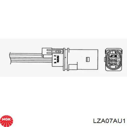 Купити LZA07AU1 NGK Лямбдазонд, датчик кисню до каталізатора