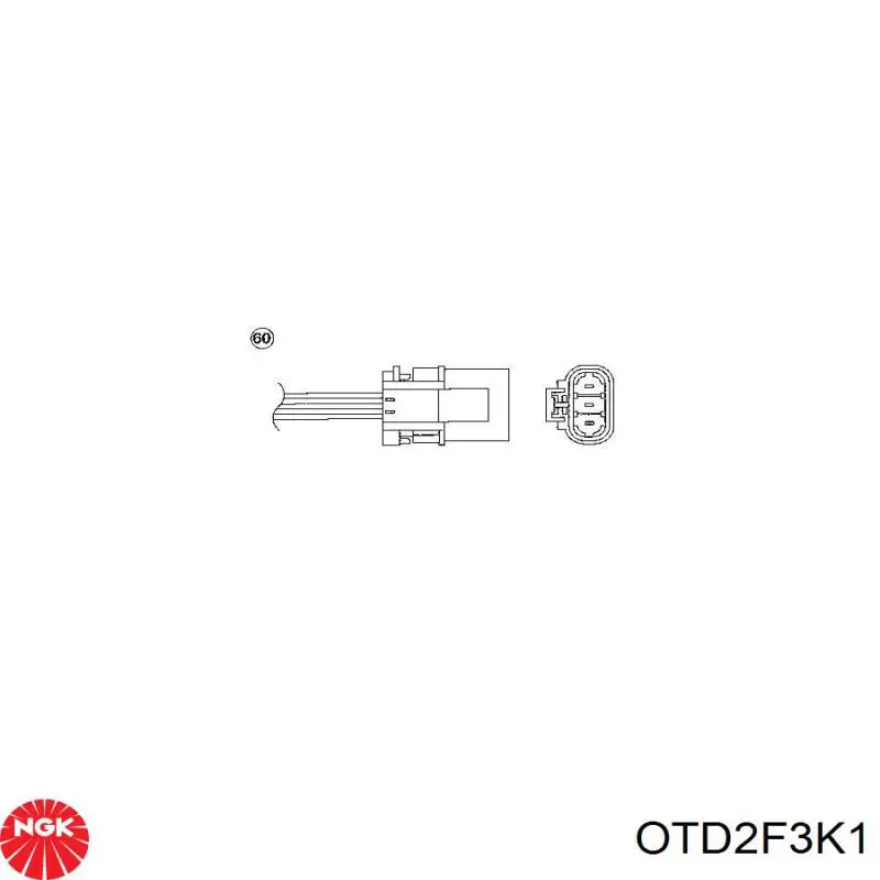 OTD2F3K1 NGK лямбдазонд, датчик кисню до каталізатора