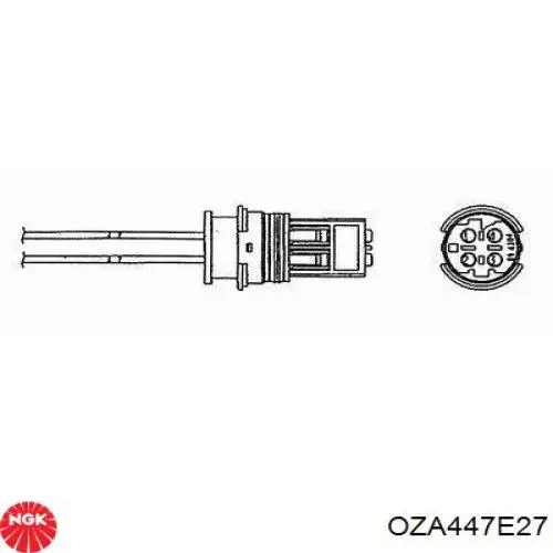7547313 BMW Лямбдазонд, датчик кисню до каталізатора, лівий