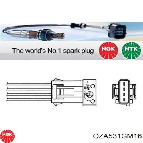 OZA531GM16 NGK Лямбда зонд після каталізатора