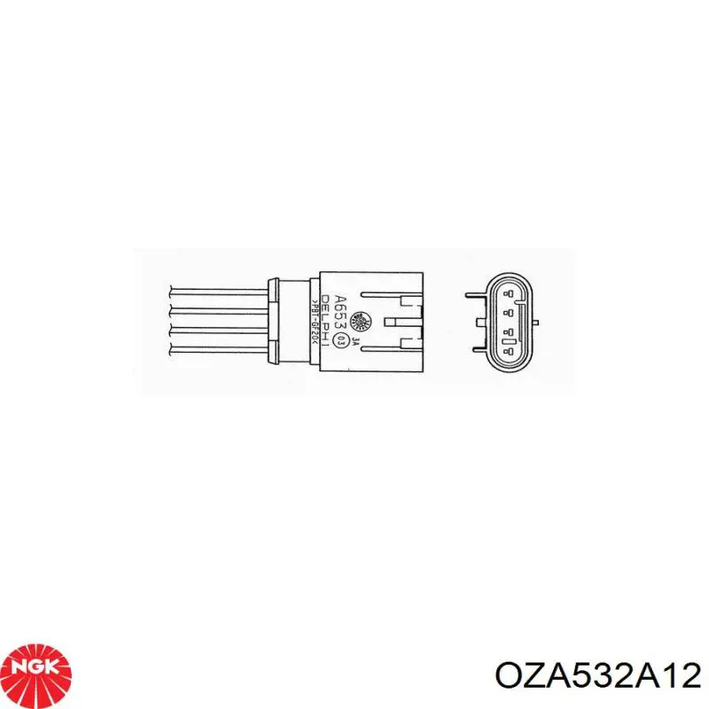Лямбда датчик кисню NGK OZA532A12 ціна, від 16.42 USD