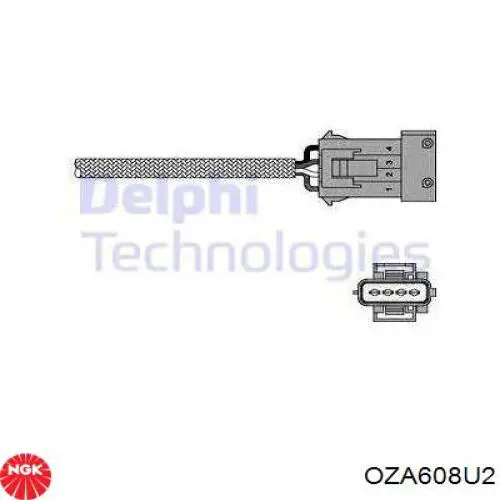 Лямбдазонд, датчик кисню до каталізатора OZA608U2 NGK