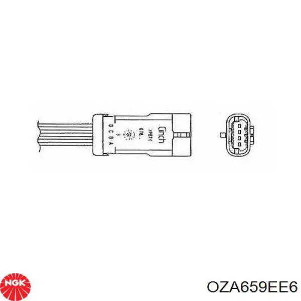 OZA659EE6 NGK лямбда-зонд, датчик кисню після каталізатора