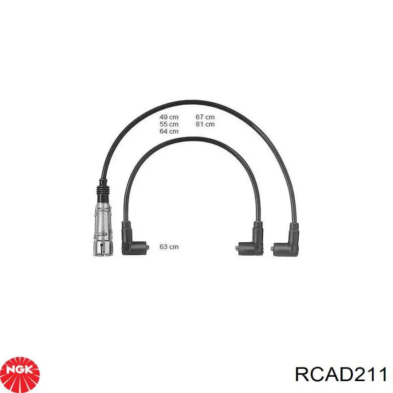 Дроти запалювання NGK RCAD211 ціна, від 29.11 USD