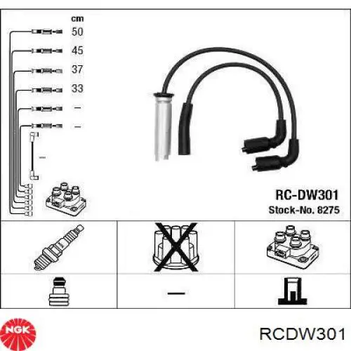 Купити RCDW301 NGK Провід високовольтні, комплект