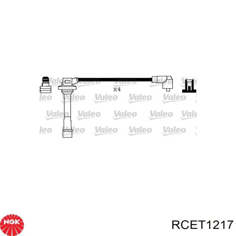 Високовольтні дроти RCET1217 NGK