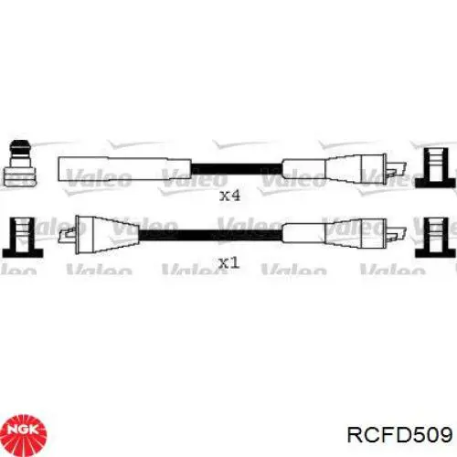 Дроти запалювання NGK RCFD509 ціна, від 22.16 USD