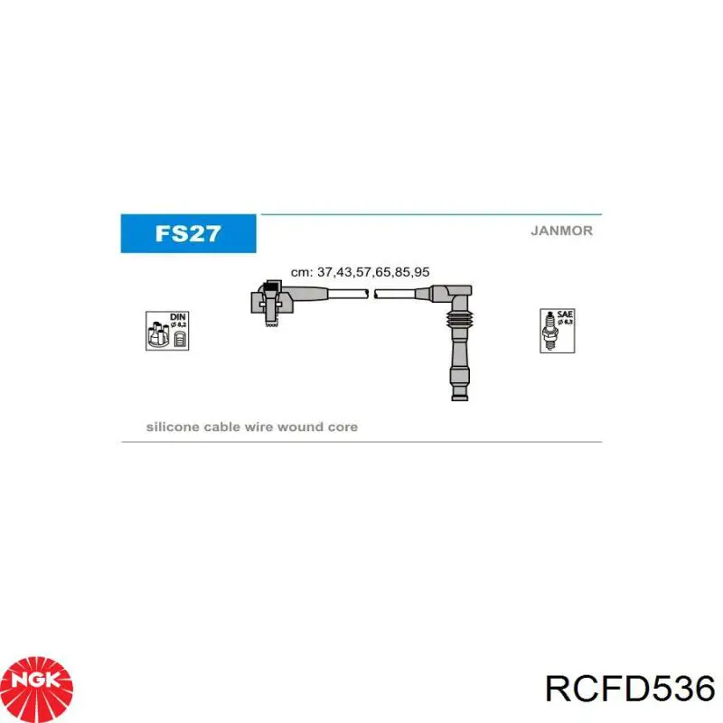 Високовольтні дроти FS27 Janmor