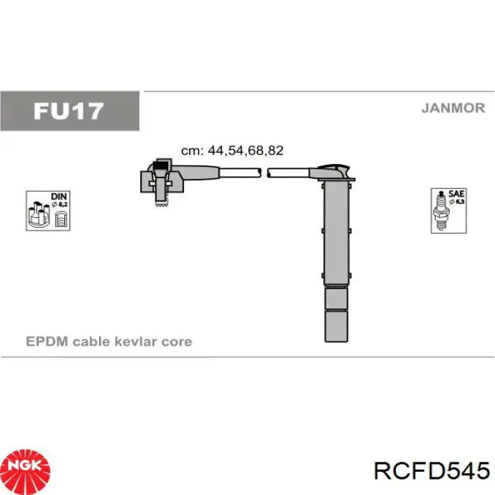 Високовольтні дроти RCFD545 NGK