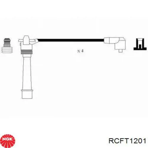 RCFT1201 NGK дріт високовольтні, комплект