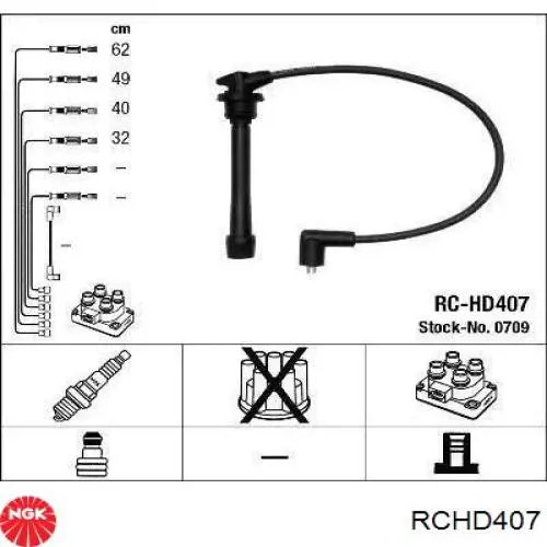 Дроти запалювання NGK RCHD407 ціна, від 26.05 USD