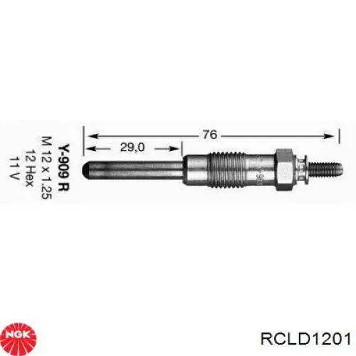 Високовольтні дроти RCLD1201 NGK