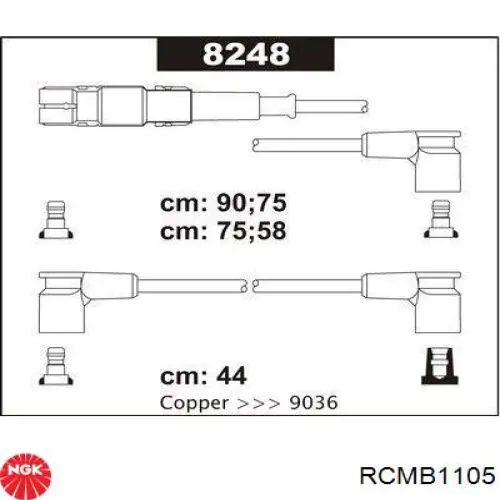 Дроти запалювання NGK RCMB1105 ціна, від 55.15 USD