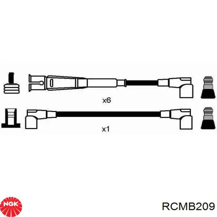 Дроти запалювання NGK RCMB209 ціна, від 98.36 USD
