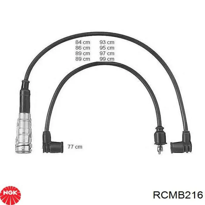 Купити RCMB216 NGK Провід високовольтні, комплект