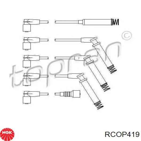 Дроти запалювання Opel 90443690 ціна, від 16.38 USD