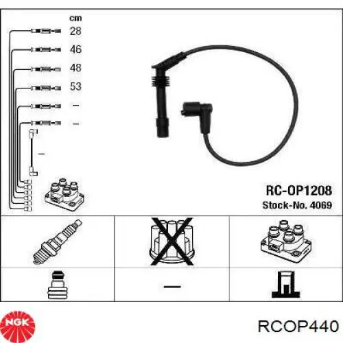 RCOP440 NGK Проводи високовольтні