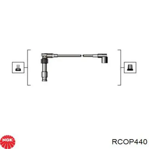 Дроти запалювання NGK RCOP440 ціна, від 21.39 USD