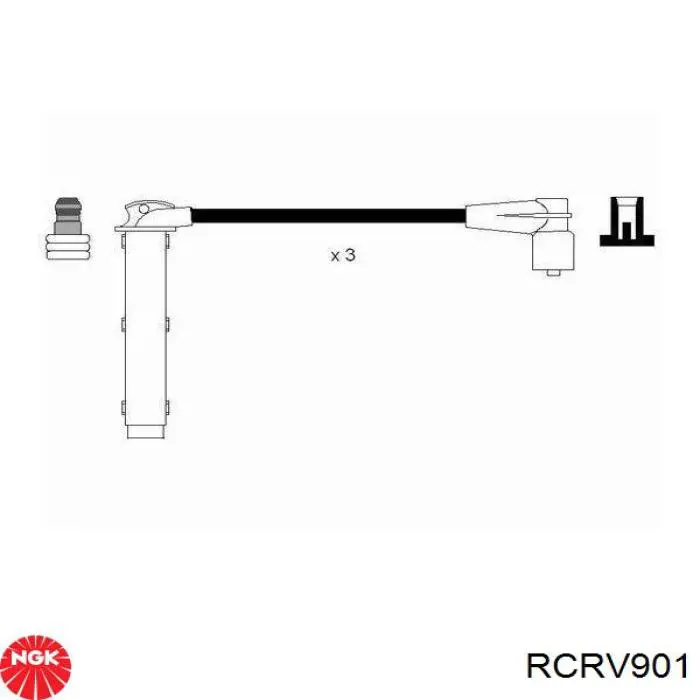 Високовольтні дроти RCRV901 NGK
