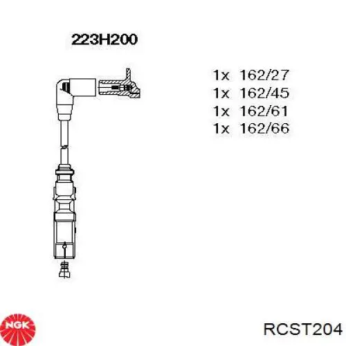 Дроти запалювання NGK RCST204 ціна, від 37.26 USD