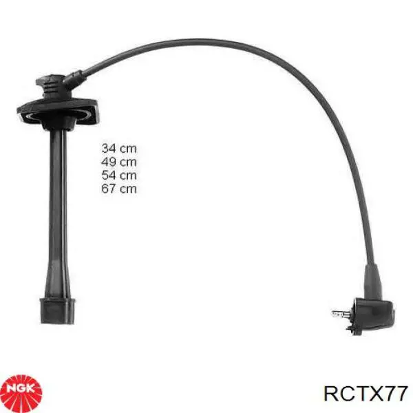 Дроти запалювання NGK RCTX77 ціна, від 43.03 USD