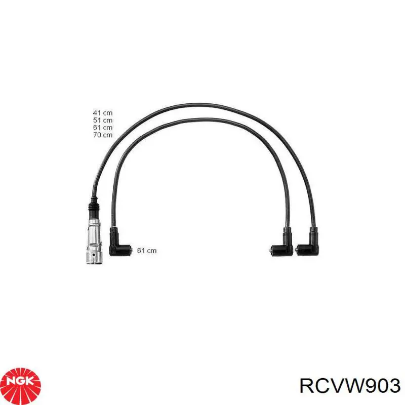 Дроти запалювання NGK RCVW903 ціна, від 52.38 USD