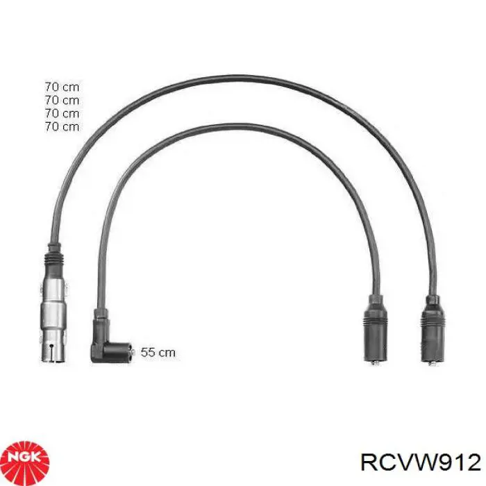 RCVW912 NGK Проводи високовольтні