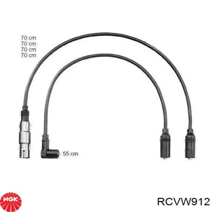 Дроти запалювання NGK RCVW912 ціна, від 32.45 USD