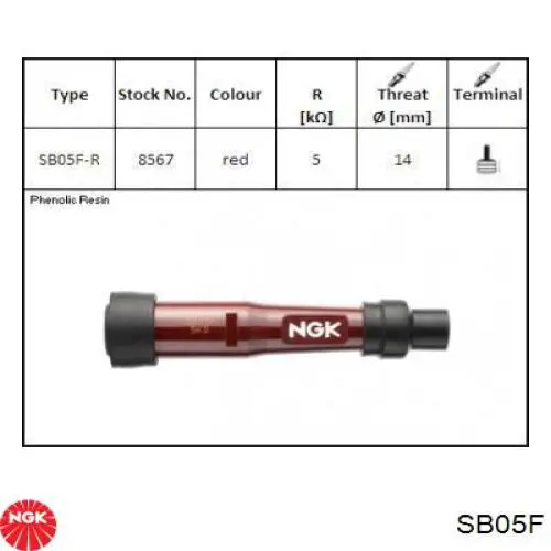 8080 NGK Свічковий накінечник
