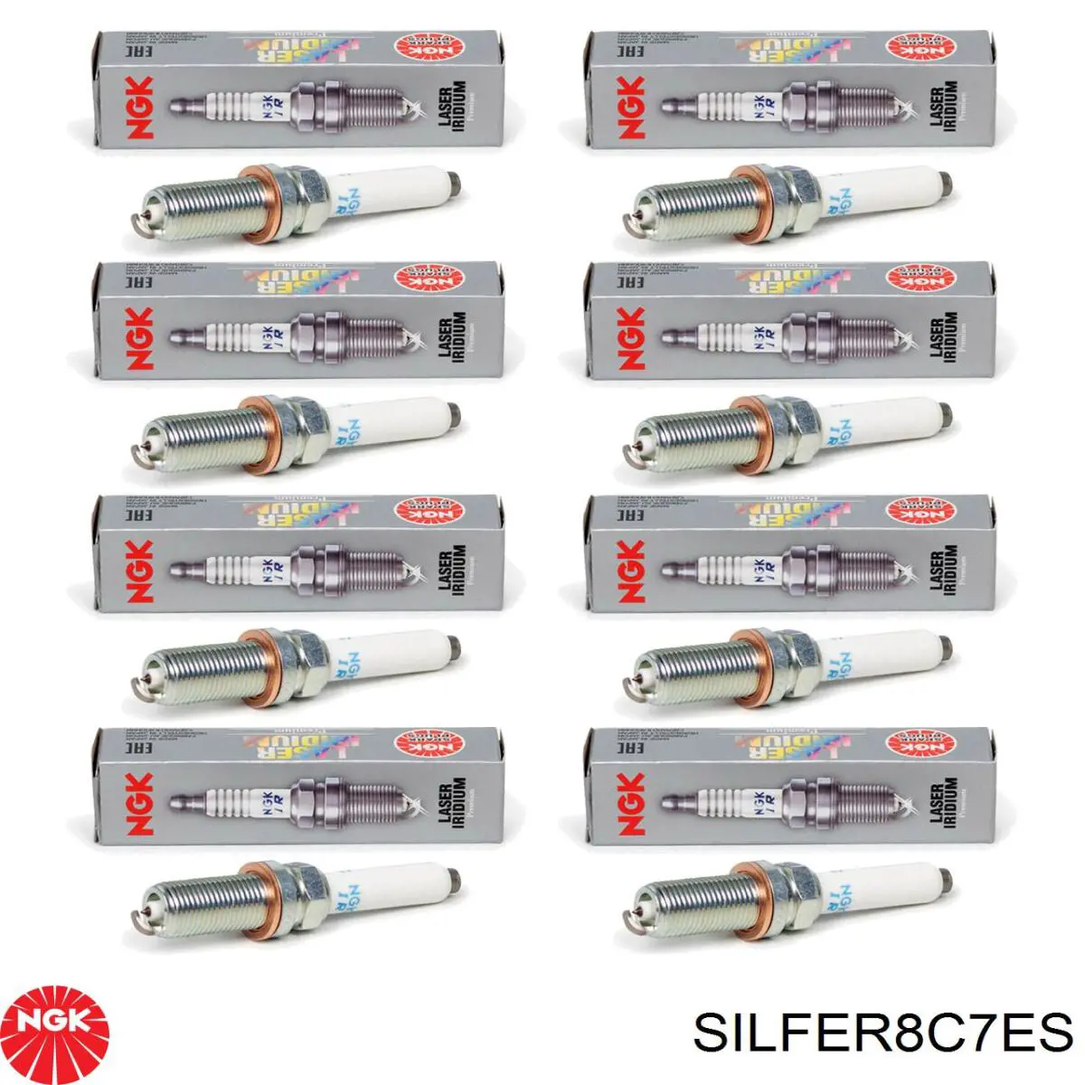 Свічки автомобільні NGK SILFER8C7ES ціна, від 17.58 USD
