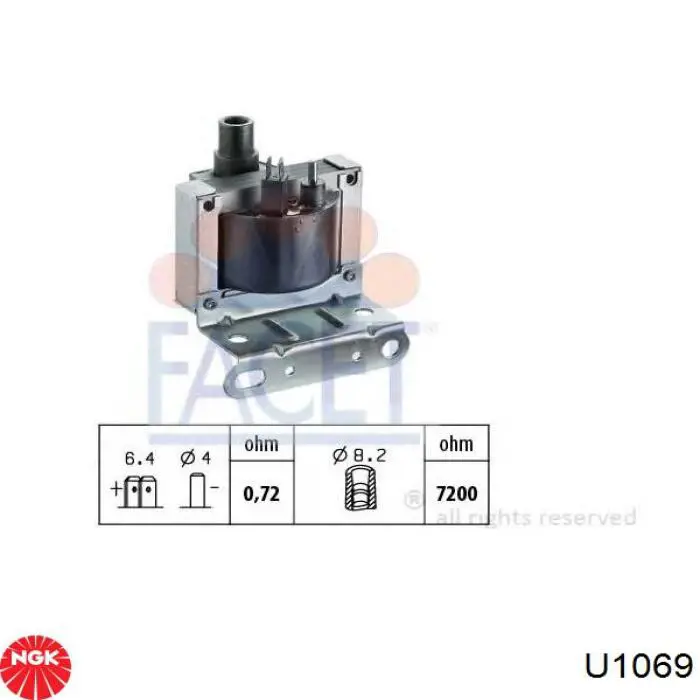 U1069 NGK Котушка запалювання