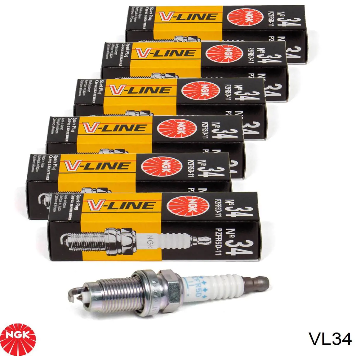Свічки запалювання VL34 NGK