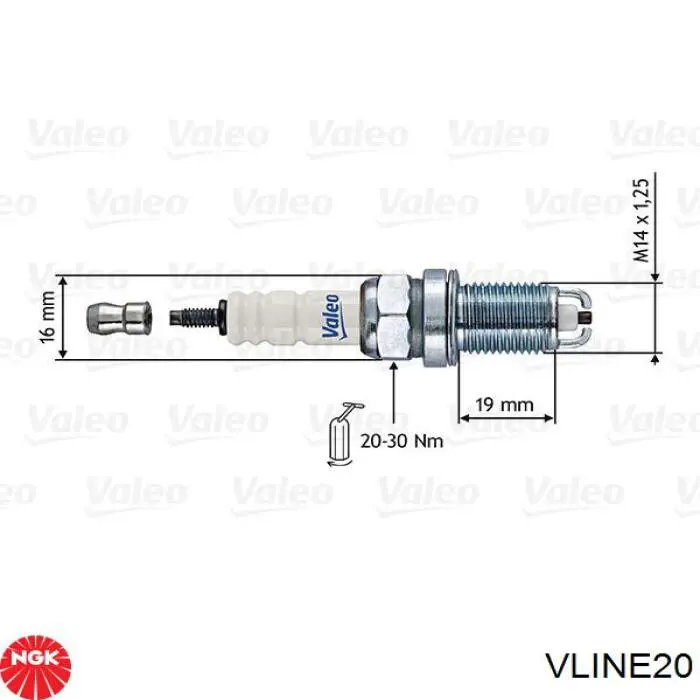 Свіча запалювання VLINE20 NGK