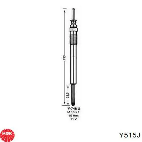 Свічки запалювання NGK Y515J