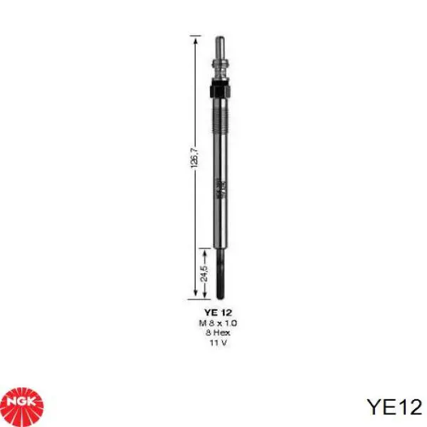 Свіча накалу NGK YE12 ціна, від 15.52 USD