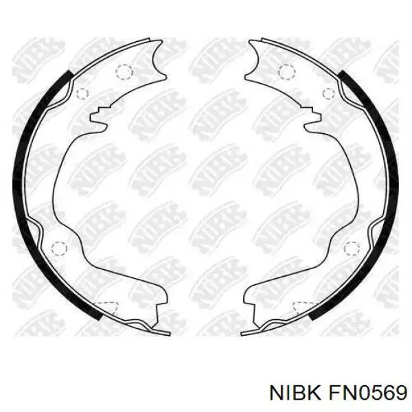 Колодки ручника / стоянкового гальма Nibk FN0569 ціна, від 23.24 USD