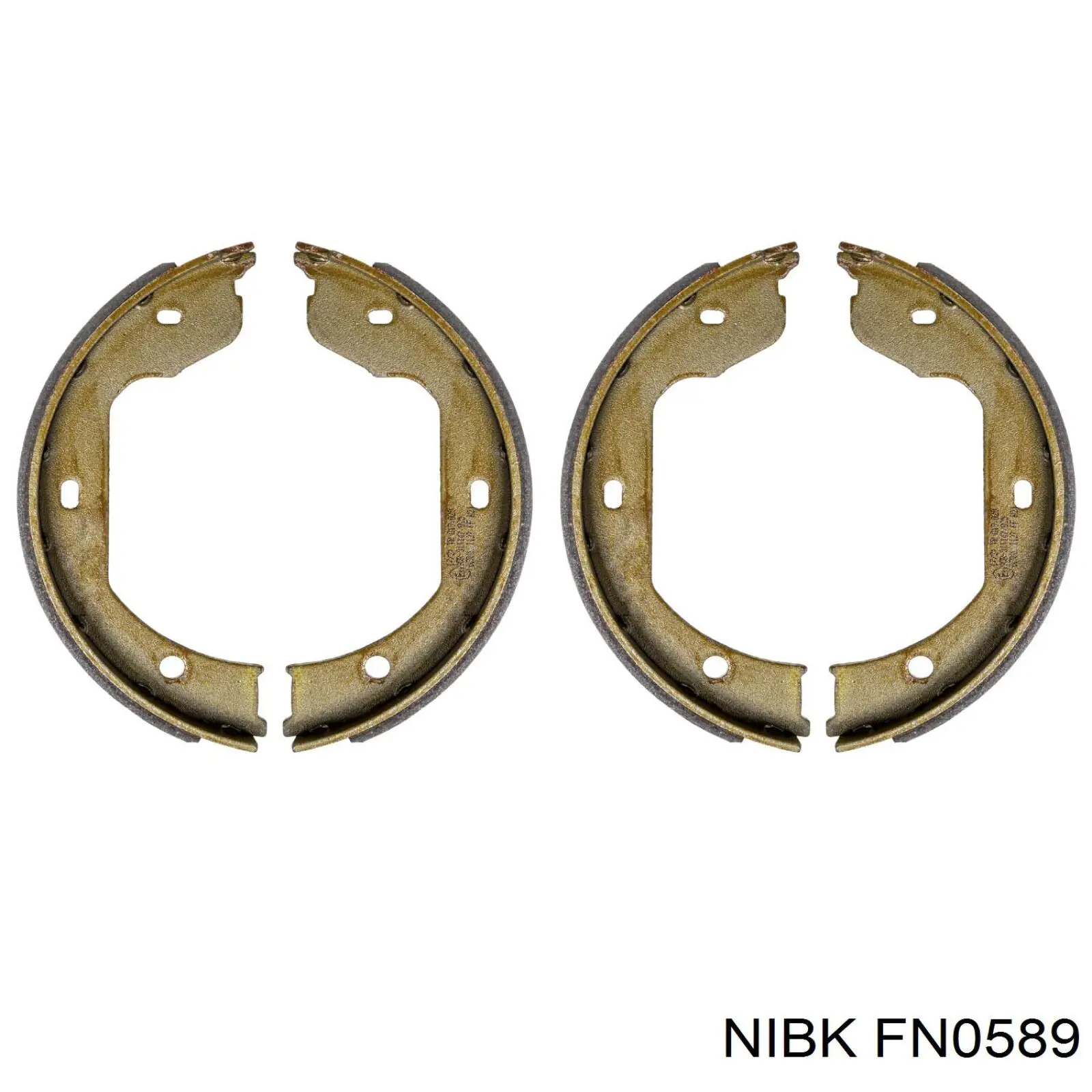 Колодки ручника / стоянкового гальма Nibk FN0589 ціна, від 18.56 USD