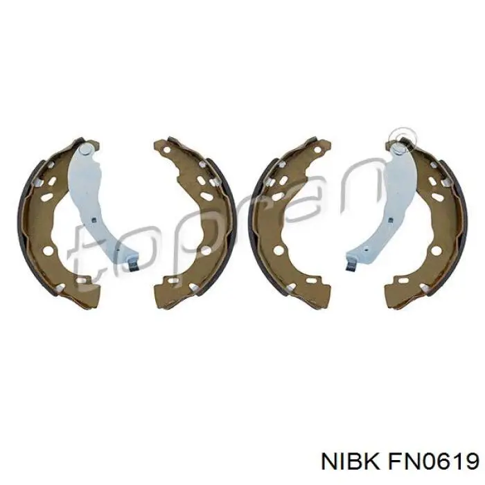 Колодки гальмові задні, барабанні Nibk FN0619 ціна, від 18.52 USD